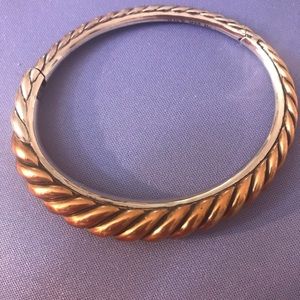 David Yurman Pure Form Cable Mixed Metal Bracelet